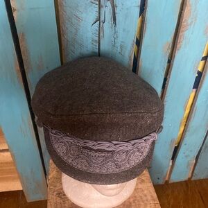Aegean Greek fisherman’s hat size 7 7/8 gray made in Greece